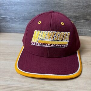 Vintage‎ Minnesota Golden Gophers Hat Cap Strap Back Maroon Gold Pro Player